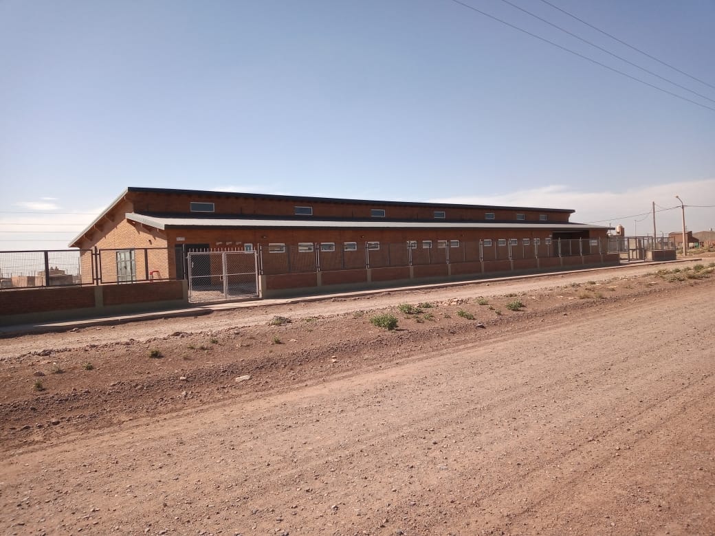 La nueva escuela de Añelo tiene 670 metros cuadrados y albergará a 165 estudiantes. Foto: Gentileza