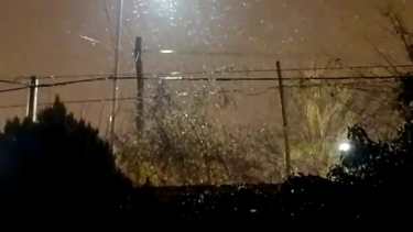 Hay nevisca en algunos sectores de Neuquén. Foto: Gentileza