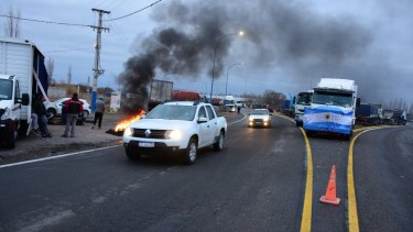 Ester martes habrá protestas de camioneros, pero sin cortes en Roca. Foto César Izza