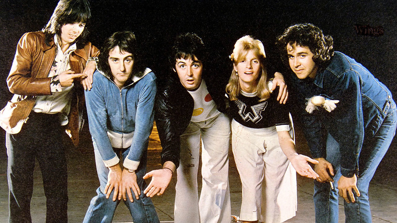 Wings, la banda que acompañó a McCartney luego de la separación de The Beatles.