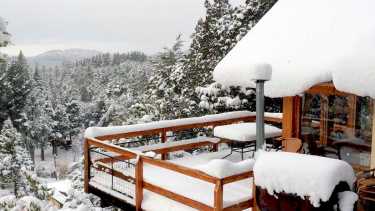 Postal del tiempo en Bariloche.