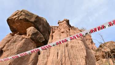 Cerraron el acceso a la Cueva del León. Foto: Flor Salto