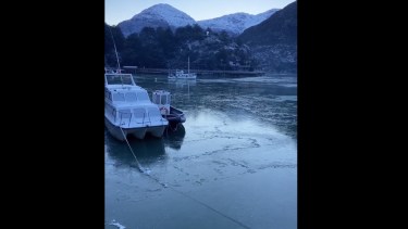 Un video mostró como está esta bahía de la región de Aysén. 