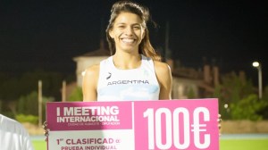 Martina Escudero, la joven atleta de Cipolletti que compite en suelo europeo