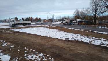 Los transportistas despejaron las rutas después del mediodía en Roca. Foto gentileza.