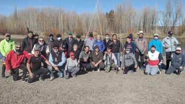 Parte de la banda de la escuela. Este domingo a las 14 hs esperan más de 50 alumnos nuevos en el balneario Sandra Canale (ex Gatica) en Neuquén.