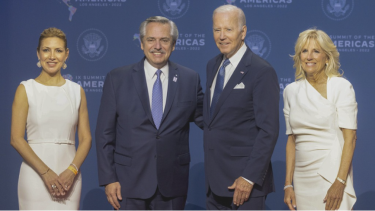 Los presidentes de Estados Unidos y Argentina, junto a la primeras  damas de ambos países 