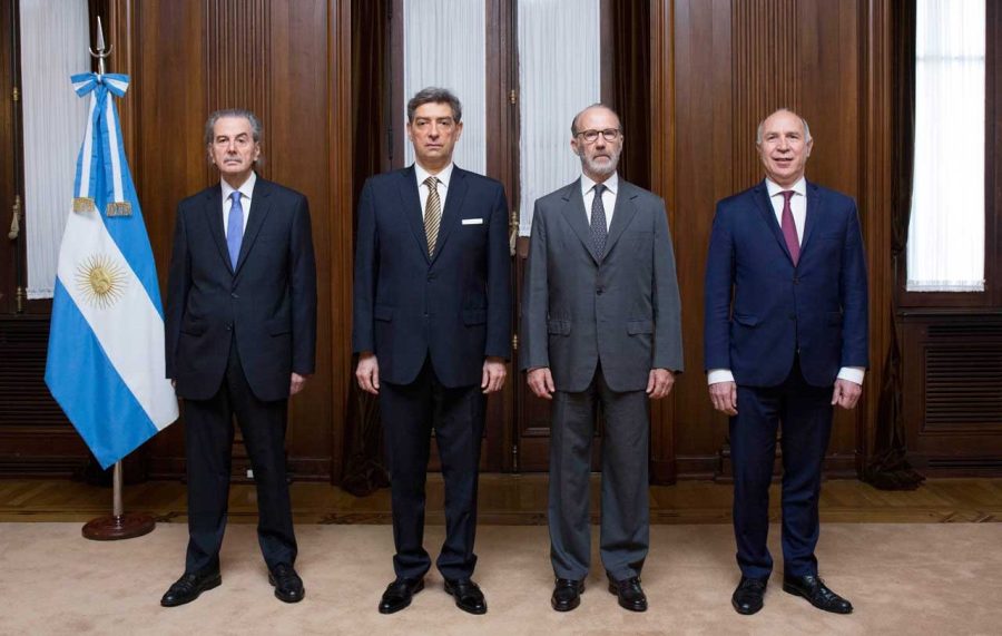 Rosatti, Rosenkrantz, Maqueda y Lorenzetti son los cuatro miembros en funciones de la CSJ, mientras se espera la quinta designación.-