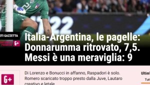 La prensa de Italia no tuvo piedad con su selección después de la Finalissima