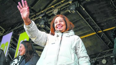 La gobernadora Carreras ayer en Viedma en la Primera Fiesta de la Identidad Rionegrina. Foto: gentileza.