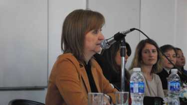 Adriana Goicochea reemplazó a Claudio Mennecozzi al frente del Curza. Foto: gentileza.