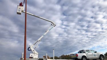 El recambio de luminarias se realizar en distintas rutas nacionales del territorio rionegrino. Foto: gentileza. 