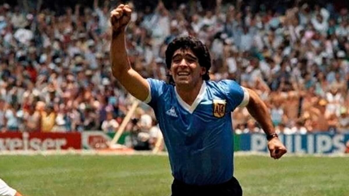 Maradona anotó el gol del siglo en el Mundial México '86, donde Argentina se consagró campeón.