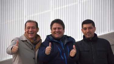 Gutiérrez vuelve a tomar protagonismo antes de las elecciones 2023, con una conferencia junto a los candidatos del MPN. Foto: Matías Subat.