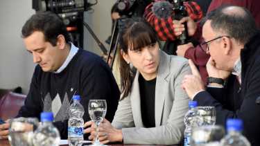 Castelli, Esteves y Coggiola impulsaron el pedido de informes por los planes sociales. Foto: archivo Matías Subat.