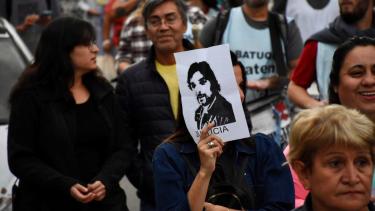 El único condenado por el asesinato del docente es el cabo José Darío Poblete, que ejecutó el disparo. Foto Matías Subat.