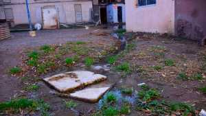 Desbordes cloacales, un problema sin solución en las 500 Viviendas de Roca