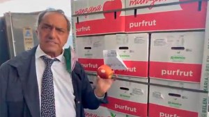 La imperdible pifiada de Daniel Scioli con la manzana del Valle de Río Negro y Neuquén