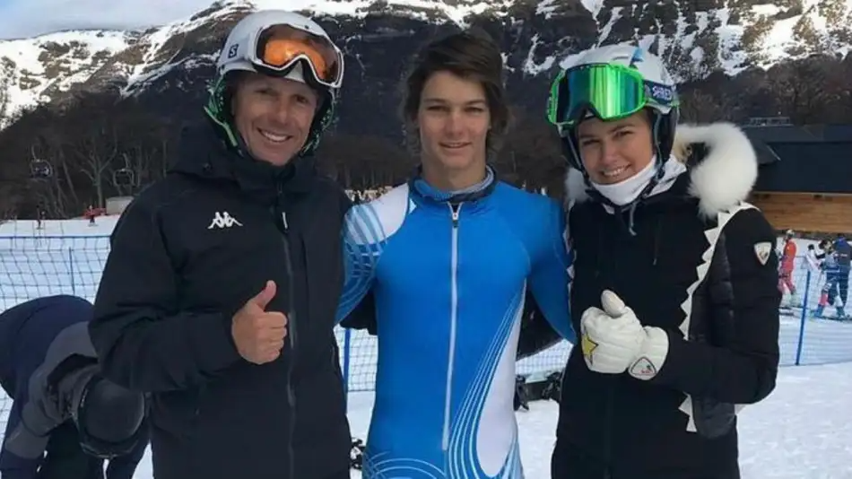 Alejandro Gravier y Valeria Mazza tienen fuertes vínculos con Bariloche por el esquí y ahora también por una indemnización millonaria. Archivo