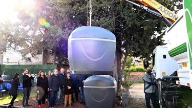 El nuevo sistema de contenedores fue presentado este miércoles.  Foto: Marcelo Ochoa