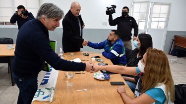 La reunión se realizó en la sede Viedma de la  Secretaría de Trabajo de Río Negro. Foto: Marcelo Ochoa