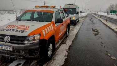 Seguridad Vial de Neuquén asistió a una ambulancia con un bebé  en el tramo comprendido entre Cutral Co y Zapala. Foto: Gentileza 