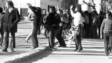 Las juventudes políticas y gremiales protagonizaron los enfrentamientos callejeros con las fuerzas federales. Foto: Archivo Río Negro