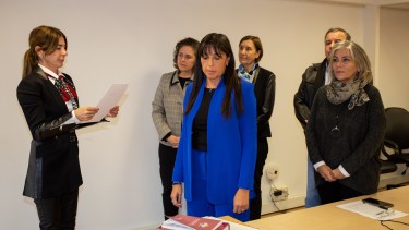 Así juraba María Belén de Los Santos en el Consejo de la Magistratura de Neuquén. Foto: FB del CDM.