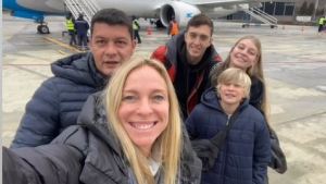 Hasta Battaglia eligió San Martín de los Andes para disfrutar de la nieve y el esquí