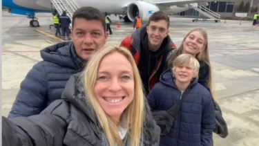 Hasta Battaglia eligió San Martín de los Andes para disfrutar de la nieve y el esquí