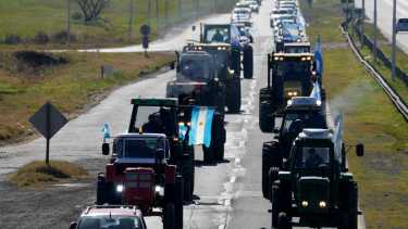 Gualeguaychú es el epicentro de la protesta agraria.  (AP Foto/Natacha Pisarenko)