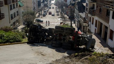 El accidente ocurrió poco después de las 10 en John O ´Connor al 200. Foto: Marcelo Martínez