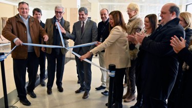 Pablo Ceriani participó de la recorrida por las obras del aeropuerto de Bariloche. Foto: Chino Leiva