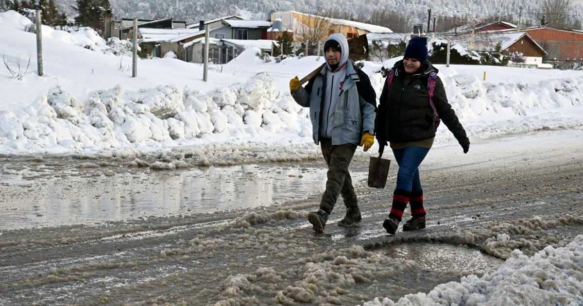Alerta naranja por nevadas para gran parte de la cordillera de Neuquén ...