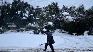 Postales cotidianas de la nevada en Bariloche