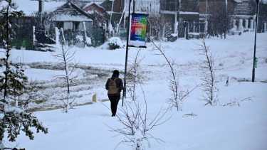 El temporal de nieve en Bariloche arrancó el domingo a la madrugada. Foto: archivo