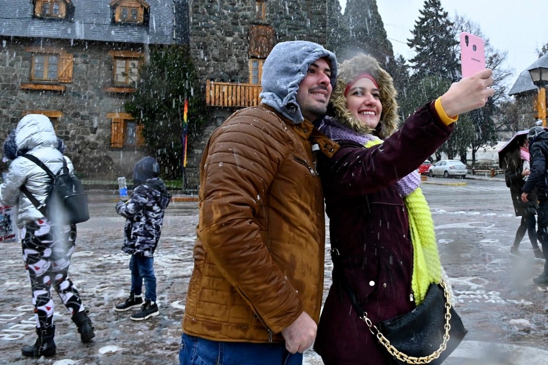 La nieve es una tentación para los brasileños. Foto: archivo