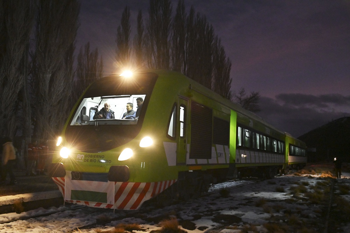 El Tren Patagónico inicia una nueva aventura de Bariloche a la estación Perito Moreno, en plan turismo. Foto: Chino Leiva