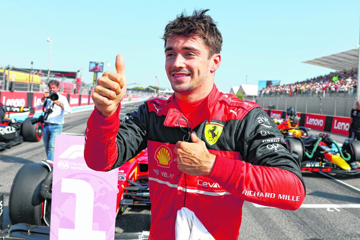 El piloto de Ferrari fue el más rápido en Francia.  (Eric Gaillard, Pool via AP)