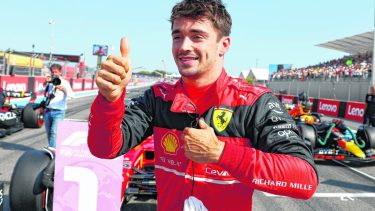 El piloto de Ferrari fue el más rápido en Francia.  (Eric Gaillard, Pool via AP)