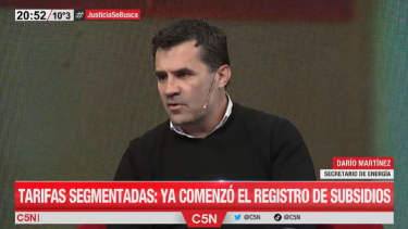 Darío Martínez, secretario de Energía, estuvo en C5N. 