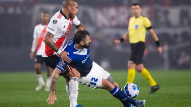 Lucas Pratto, exjugador de River y actualmente delantero de Vélez, valoró el pase a cuartos. 