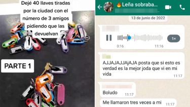La broma de las llaves se viralizó en redes sociales, que fue tomada con mucho humor.-
