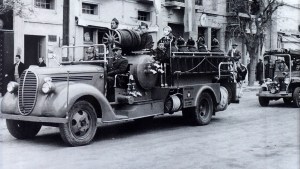 Cómo combatían los incendios en Roca hace 50 años