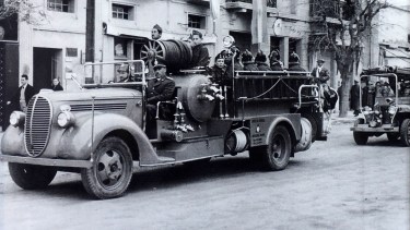 El primer autobomba fue donado por Nación en 1950. Foto Gentileza