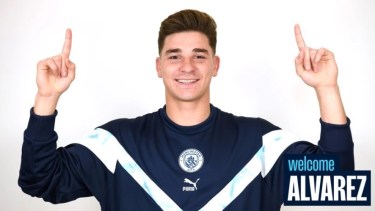 Julián Álvarez volvió a sumar minutos en el nuevo amistoso que jugó el Manchester City en su pretemporada. Gentileza.