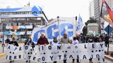 La CCC organizó la marcha luego de 23 allanamientos que le realizaron en Buenos Aires. (Foto Matías Subat).-