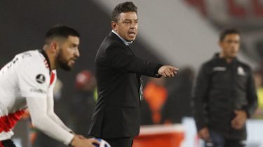 Marcelo Gallardo se fue en silencio después del empate de River con Vélez, por la Liga Profesional de fútbol. Gentileza.