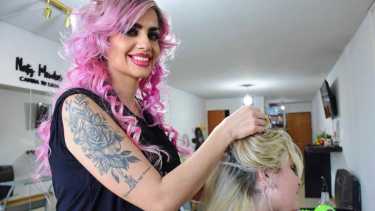 Natalia tiene 39 años y se califica como una verdadera "madraza". Foto Andrés Maripe