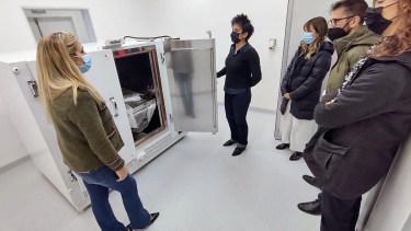 El equipo técnico de Nación recorrió la planta de Viedma. Foto: gentileza.